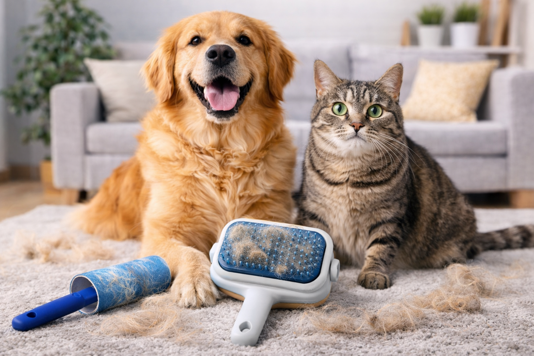 Come eliminare i peli di cani e gatti dalla casa