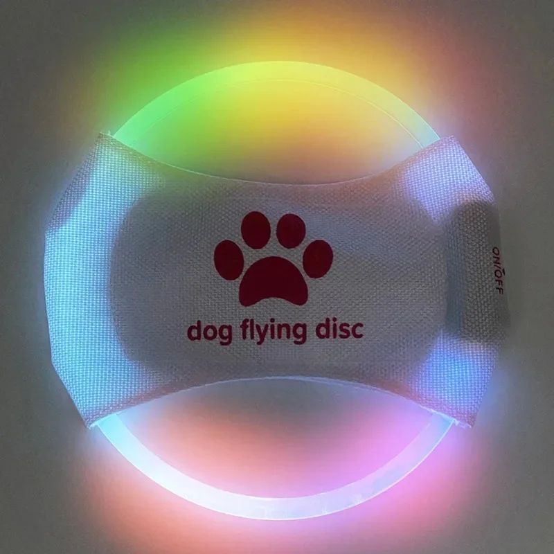 🐶 Disco Volante LED per Cani – Gioco Luminoso per Allenamento Giorno e Notte