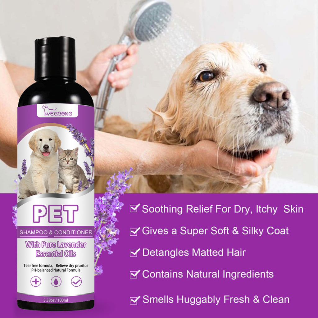 🐶 Shampoo lenitivo per cani e gatti – elimina prurito e cattivi odori