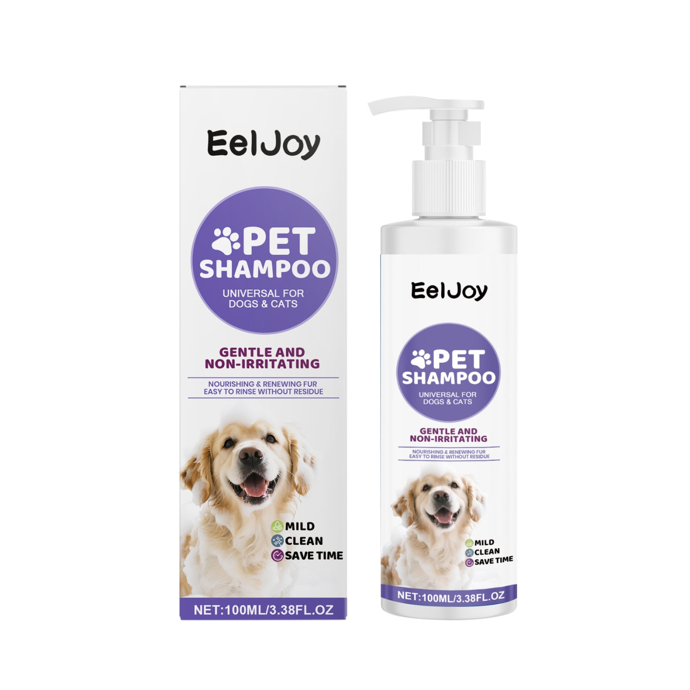 🛁 Shampoo Delicato per Cani e Gatti – Pelo Morbido, Pulito e Profumato