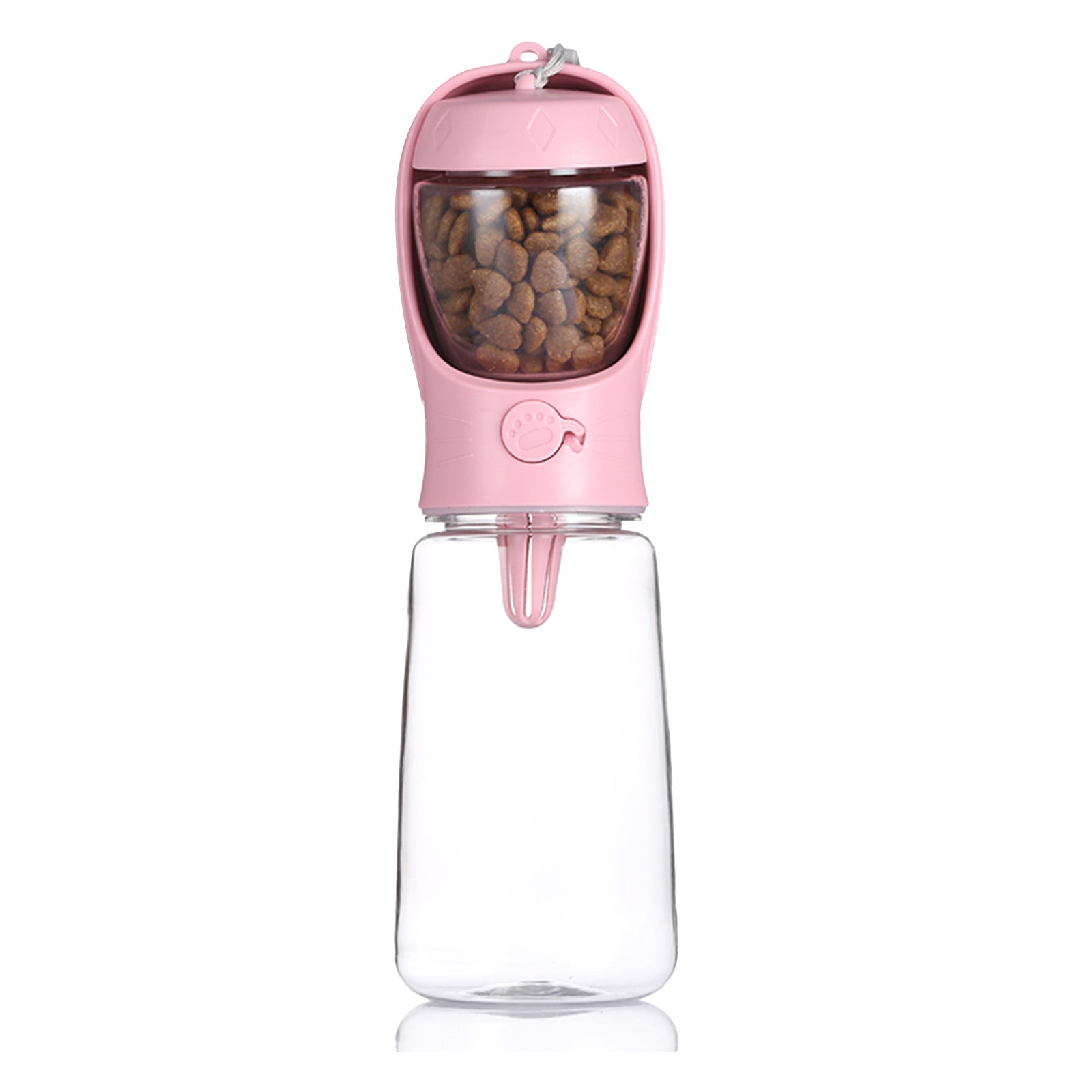 🐶 Bottiglia Portatile 2 in 1 per Cani – Acqua + Snack da Viaggio