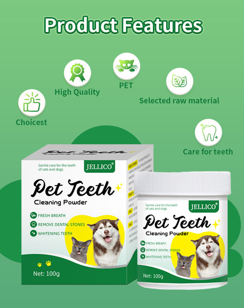 🐶🐱 Polvere dentale per cani e gatti – contro tartaro e alito cattivo