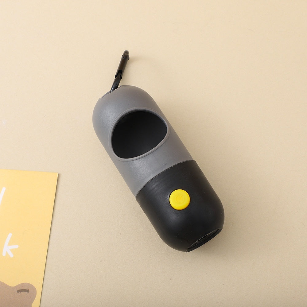 🐕 Dispenser sacchetti per cani con luce LED – pratico e compatto