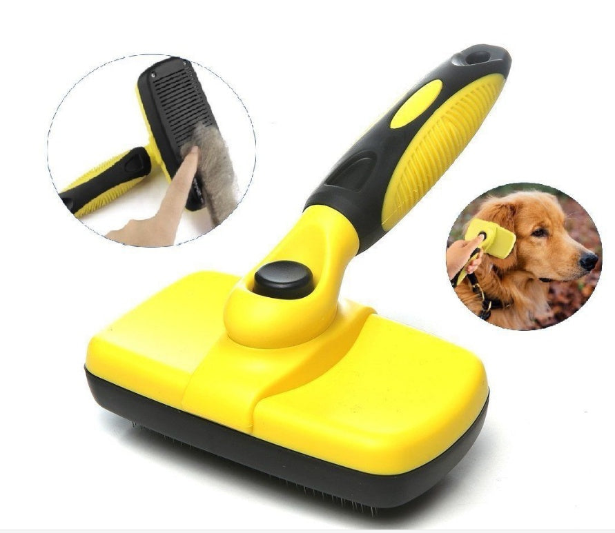 🐾 Spazzola Autopulente per Cani e Gatti – Rimuovi Peli con un Click, Toelettatura Facile