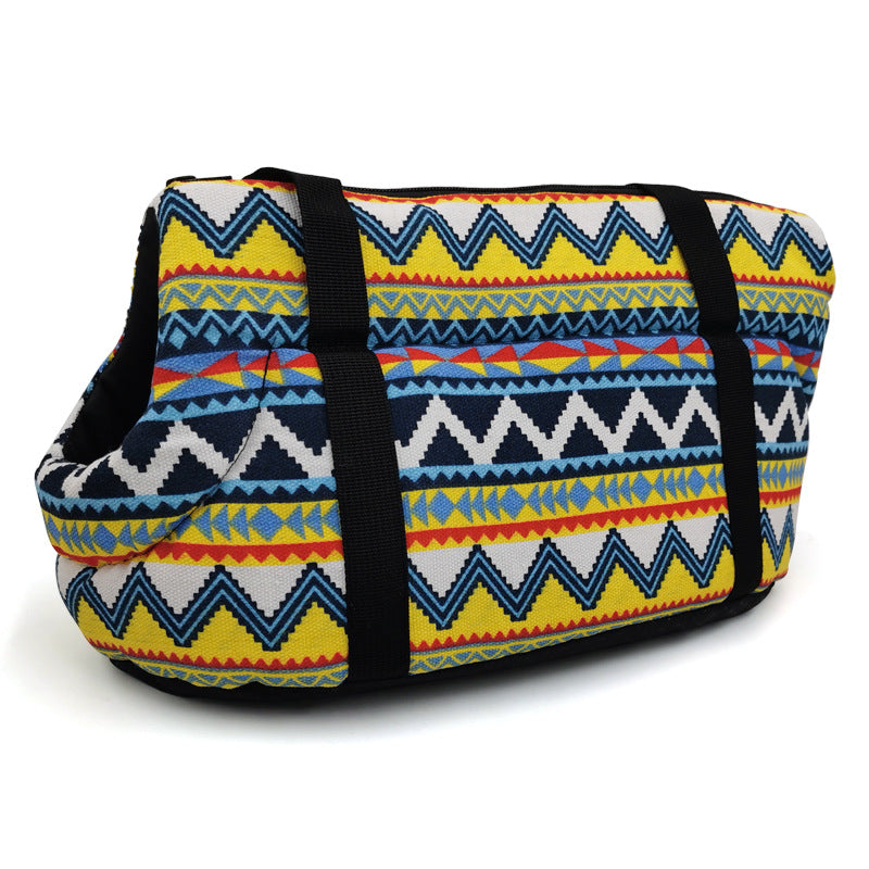 🐱 Borsa a tracolla per gatti e piccoli cani – comoda e traspirant