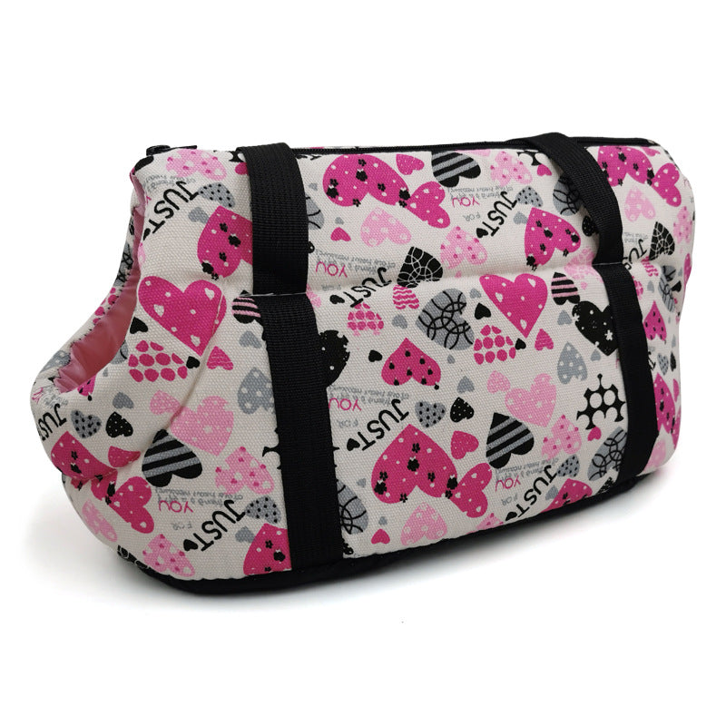 🐱 Borsa a tracolla per gatti e piccoli cani – comoda e traspirant