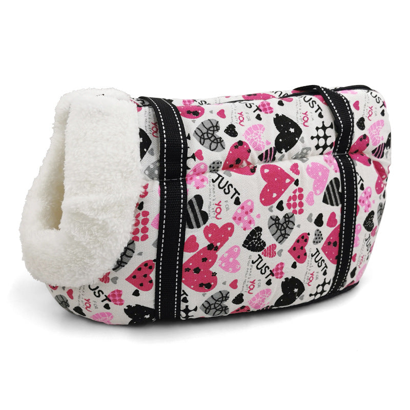 🐱 Borsa a tracolla per gatti e piccoli cani – comoda e traspirant