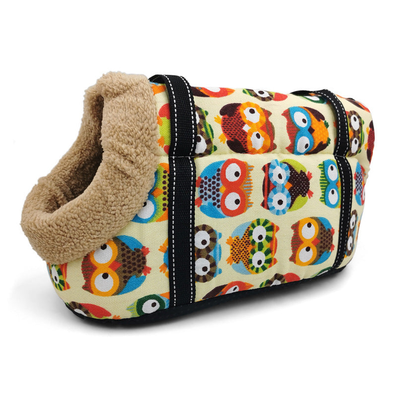 🐱 Borsa a tracolla per gatti e piccoli cani – comoda e traspirant