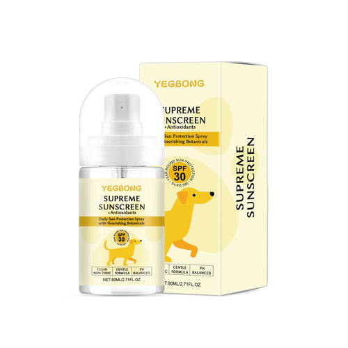 Spray Solare Protettivo per Cani – Protezione Delicata per Pelo e Pelle ☀️