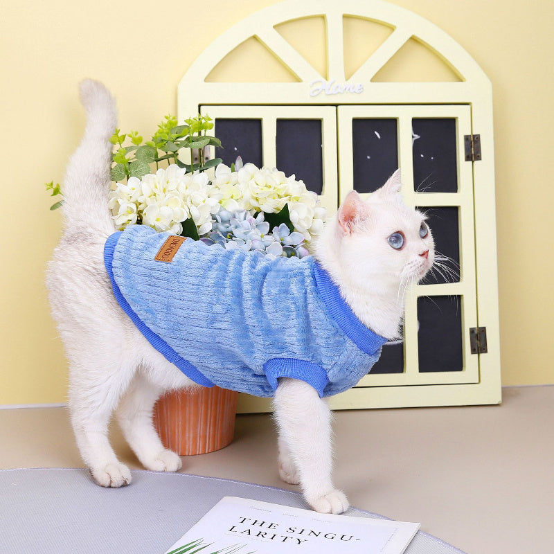 🐶🐱 Maglioncino caldo autunno inverno per cani e gatti – stile floreale