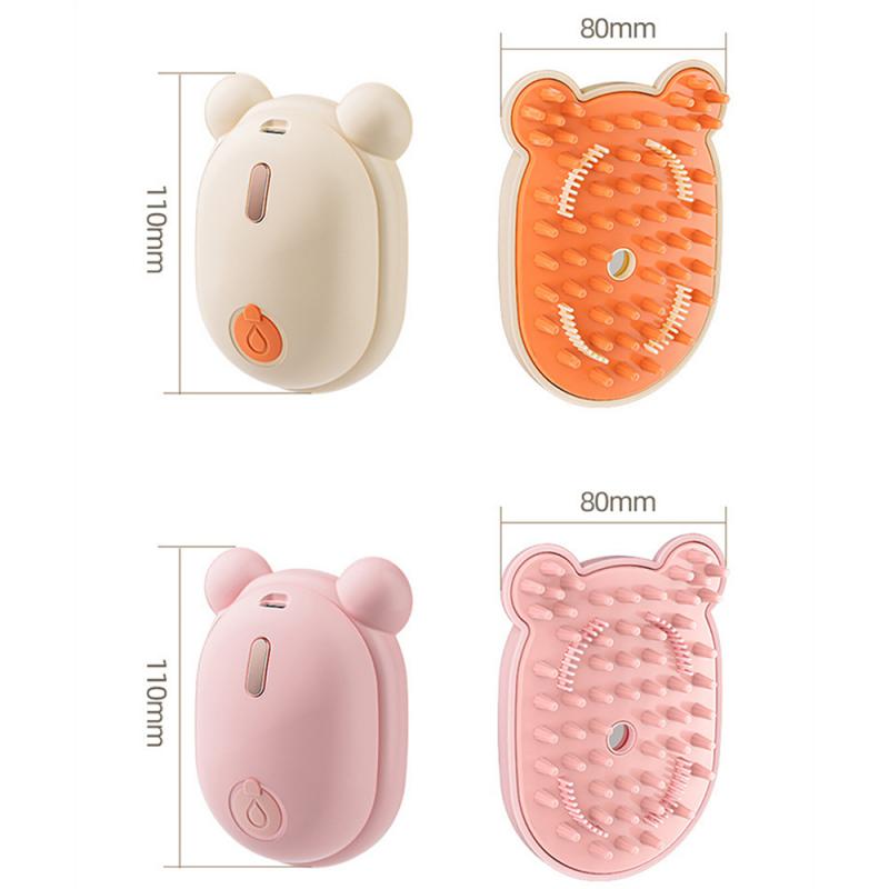 ✨ Spazzola a vapore per animali 3 in 1 – rimuove peli, pulisce e massaggia