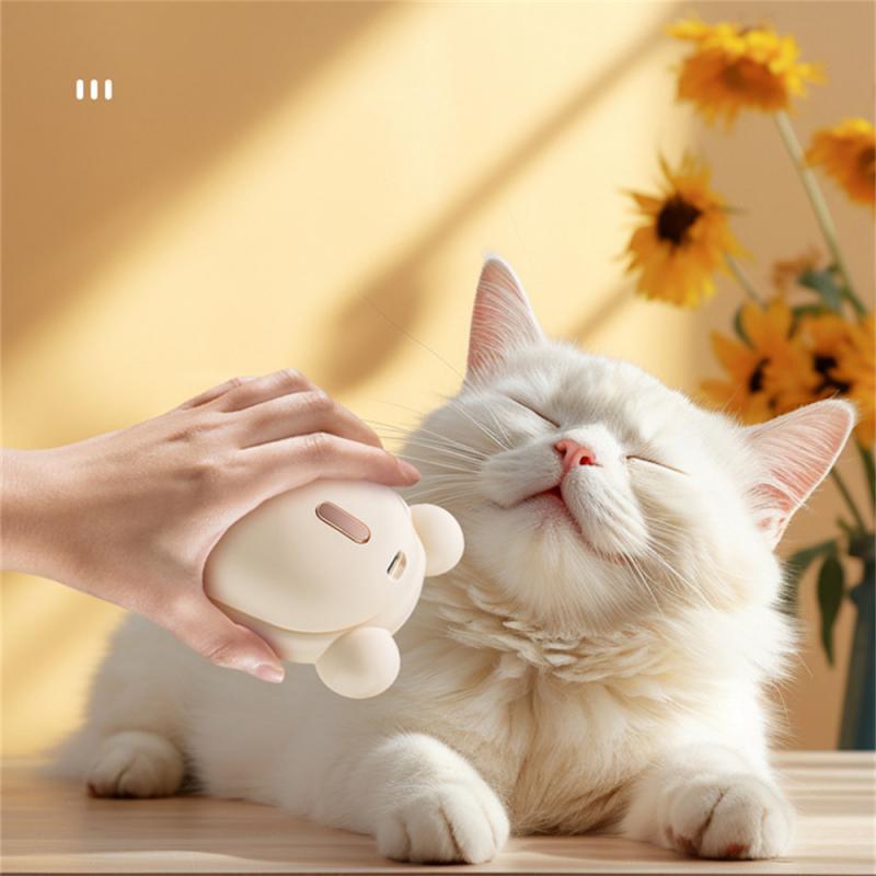 ✨ Spazzola a vapore per animali 3 in 1 – rimuove peli, pulisce e massaggia