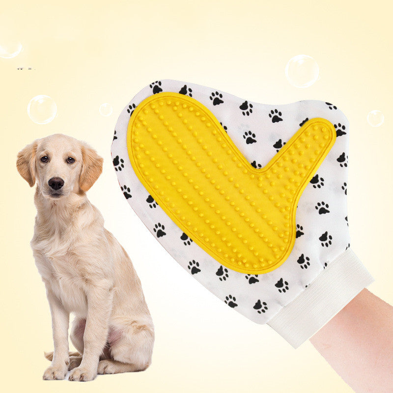 🧤 Guanto spazzola in silicone per cani e gatti – rimuove peli e massaggia delicatamente