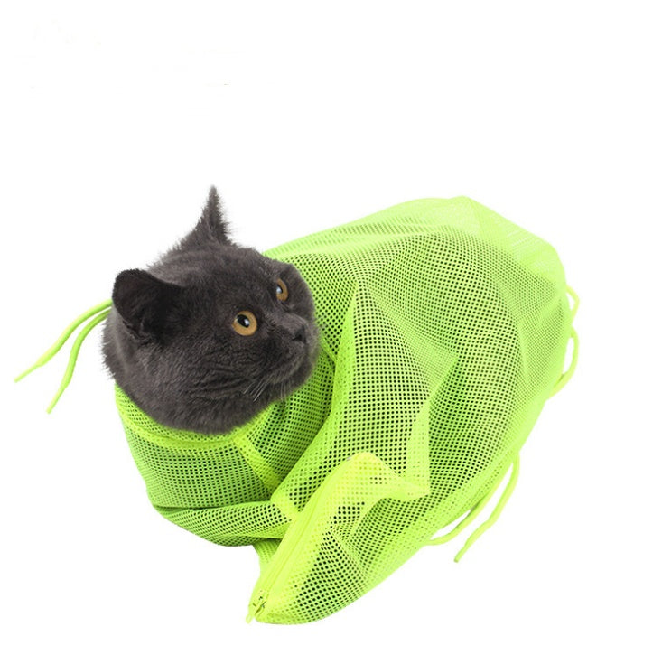 🐱 Sacco rete multifunzione per bagno, lavaggio e taglio unghie gatto
