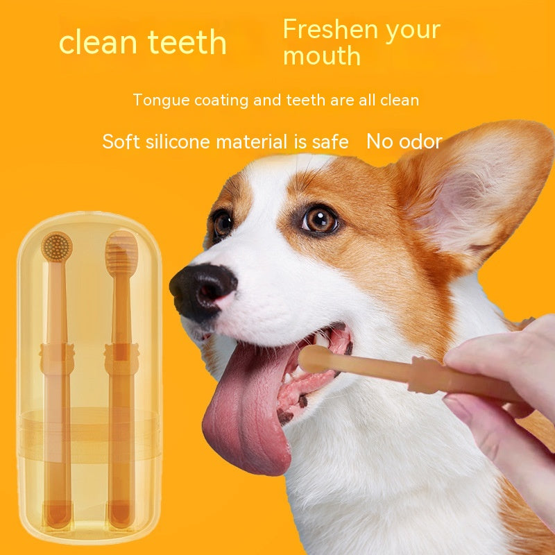 Set Spazzolini in Silicone per Cani e Gatti – Pulizia Denti Delicata 🦷✨