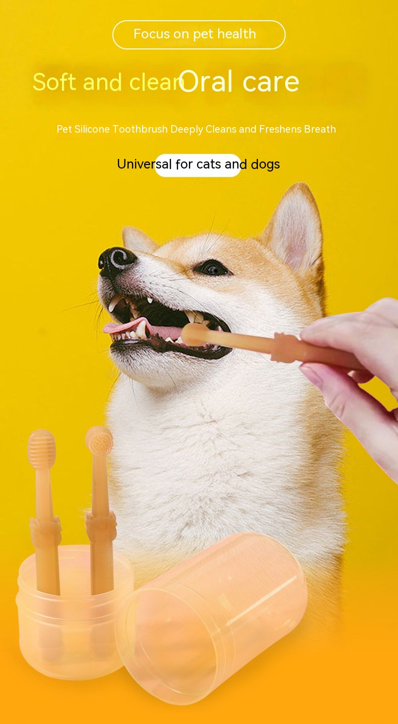 Set Spazzolini in Silicone per Cani e Gatti – Pulizia Denti Delicata 🦷✨
