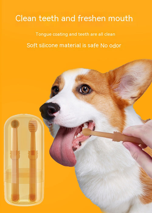 Set Spazzolini in Silicone per Cani e Gatti – Pulizia Denti Delicata 🦷✨