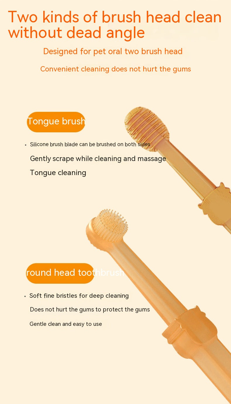 Set Spazzolini in Silicone per Cani e Gatti – Pulizia Denti Delicata 🦷✨