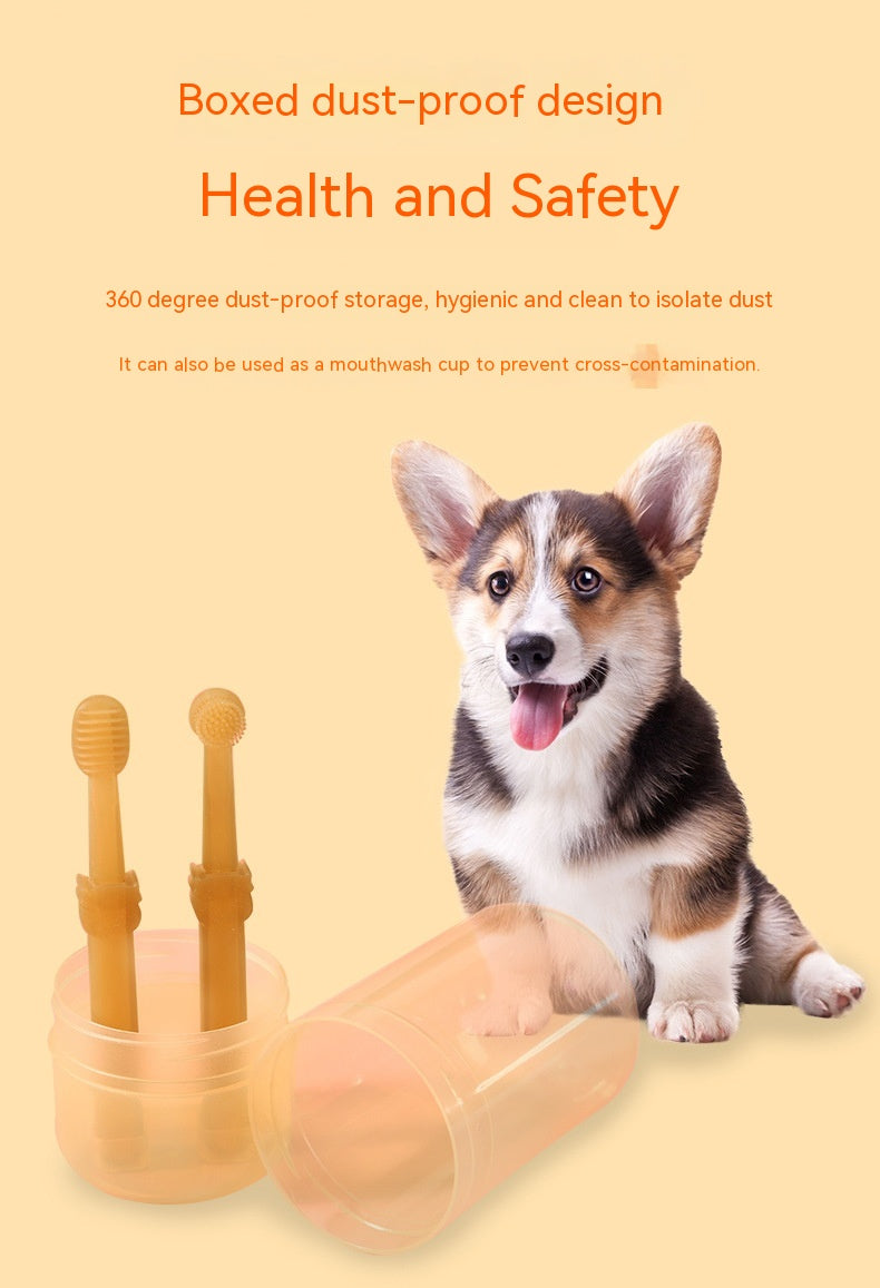 Set Spazzolini in Silicone per Cani e Gatti – Pulizia Denti Delicata 🦷✨