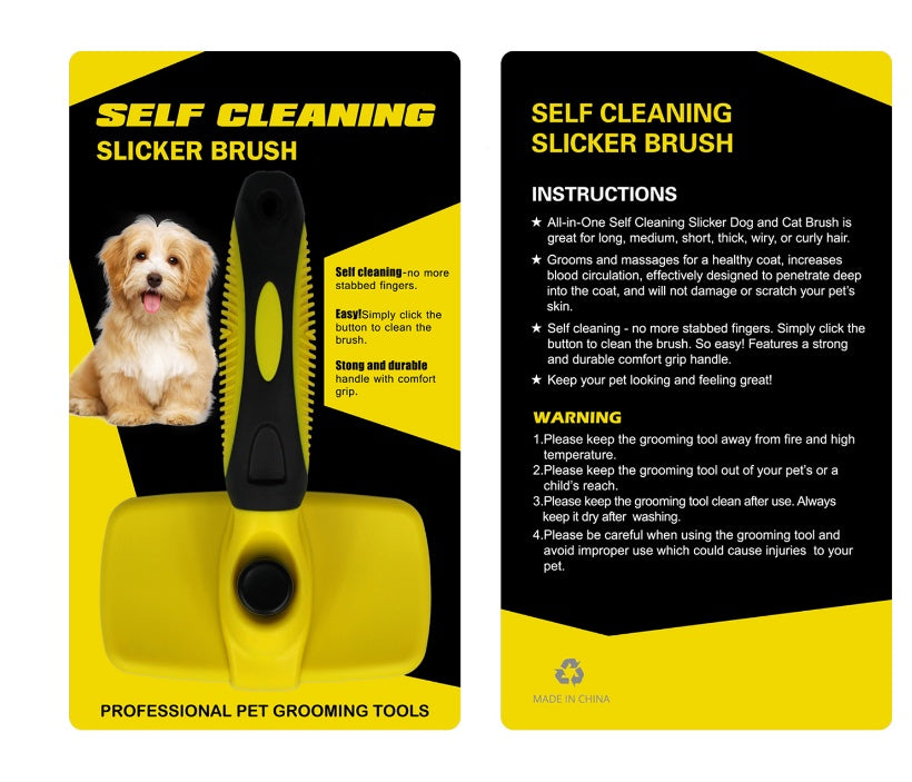 🐾 Spazzola Autopulente per Cani e Gatti – Rimuovi Peli con un Click, Toelettatura Facile
