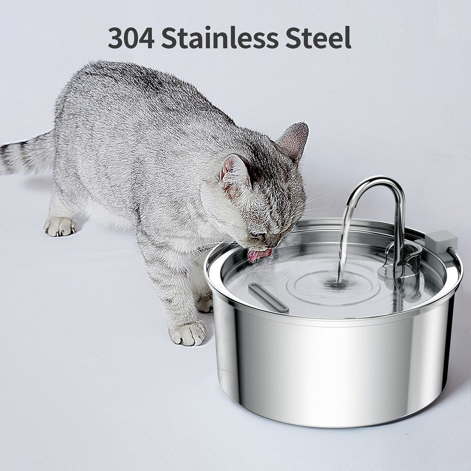 💧 Fontana Automatica per Cani e Gatti in Acciaio Inox – Acqua Fresca e Filtrata 24/7