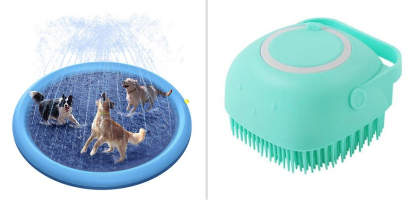🐶 Tappetino Spruzza-Acqua per Cani – Piscina Gioco Rinfrescante da Giardino
