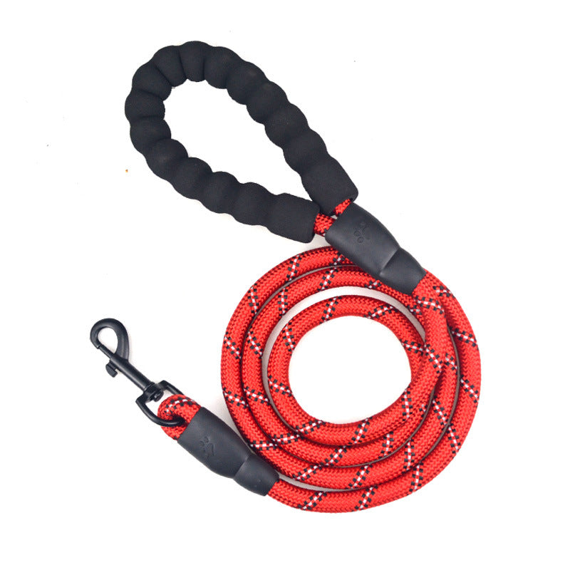 🐶 Guinzaglio resistente riflettente per cani in nylon con impugnatura morbida