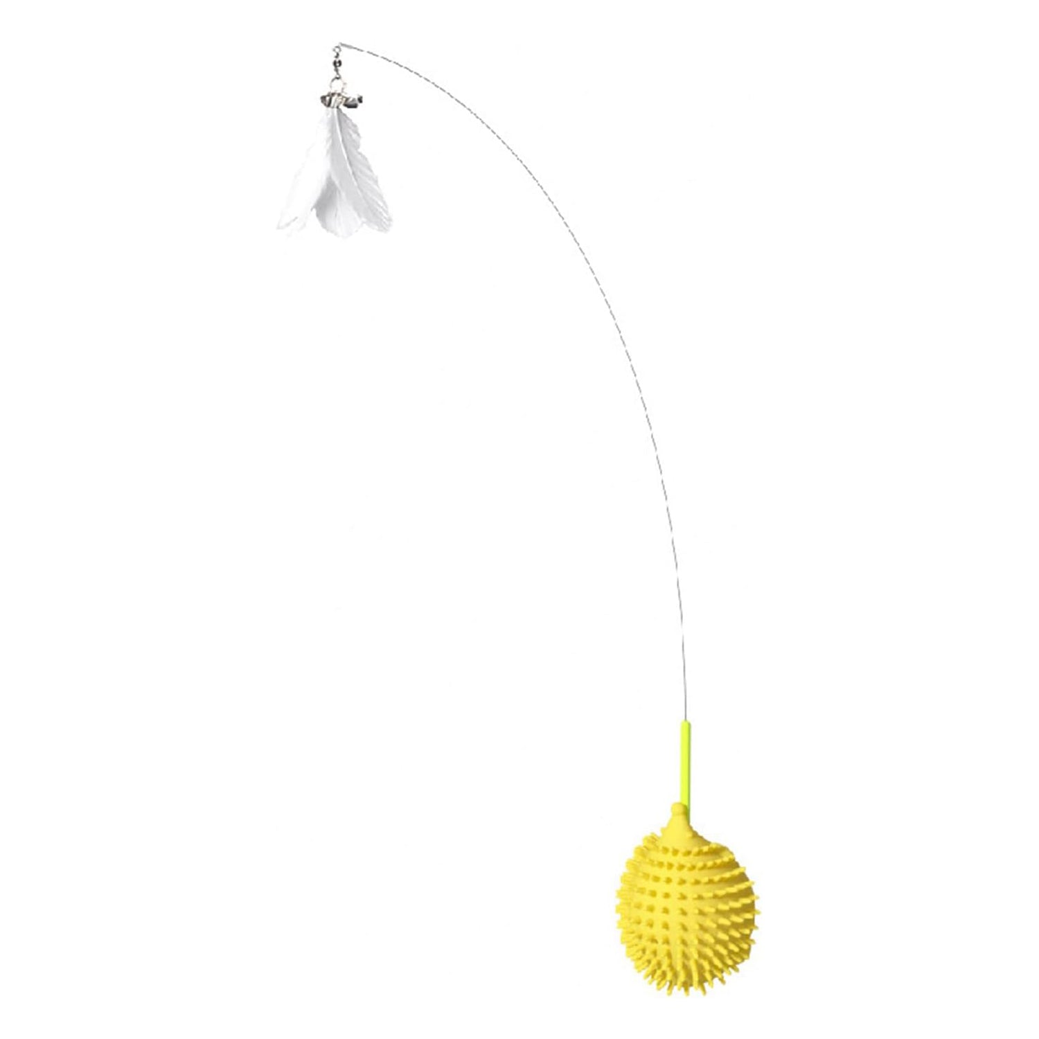 🎣 Gioco interattivo per gatti con asta flessibile e pallina