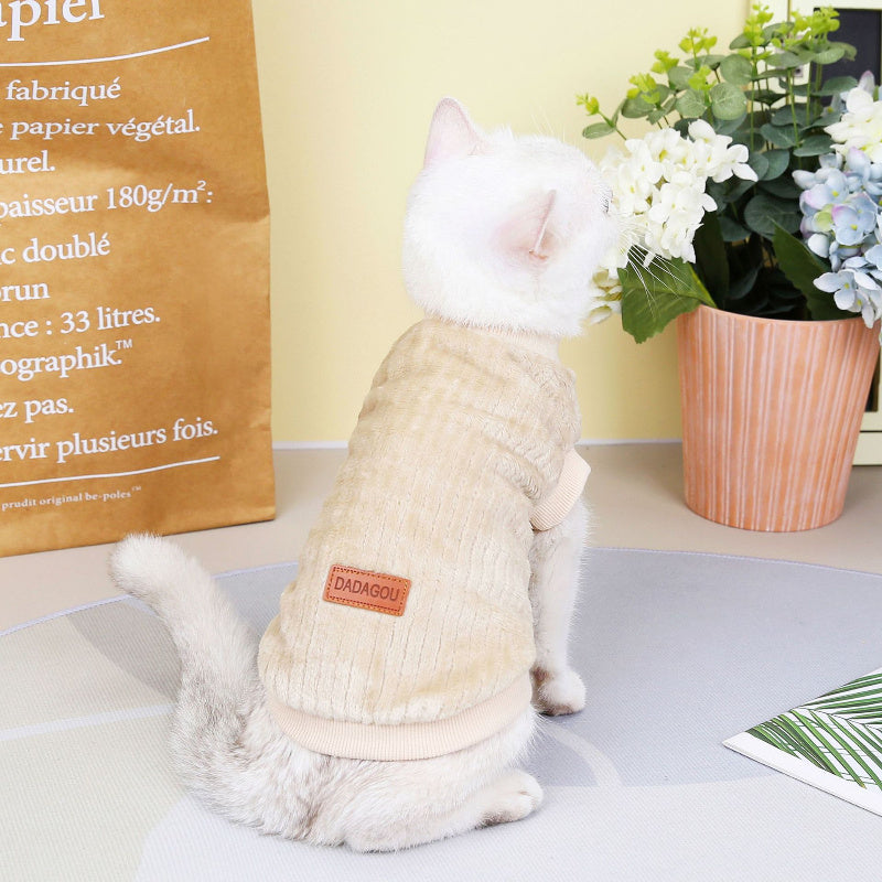 🐶🐱 Maglioncino caldo autunno inverno per cani e gatti – stile floreale