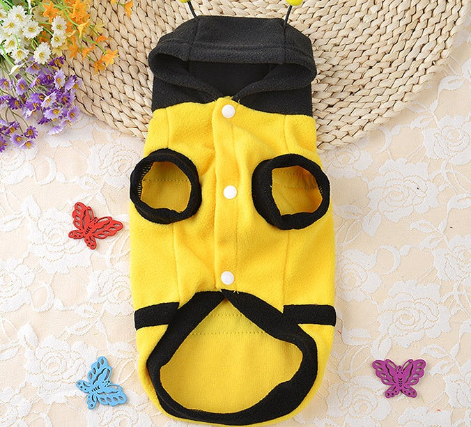 🐶🐱 Costume ape per cane e gatto – vestitino caldo e morbido in pile