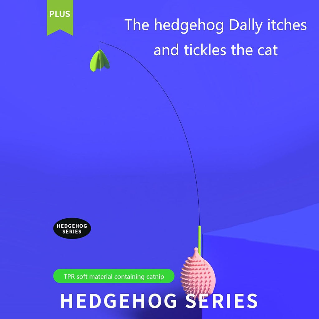 🎣 Gioco interattivo per gatti con asta flessibile e pallina