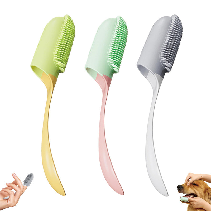 🐶🐱 Spazzolino da dito per cani e gatti – pulizia delicata di denti e gengive