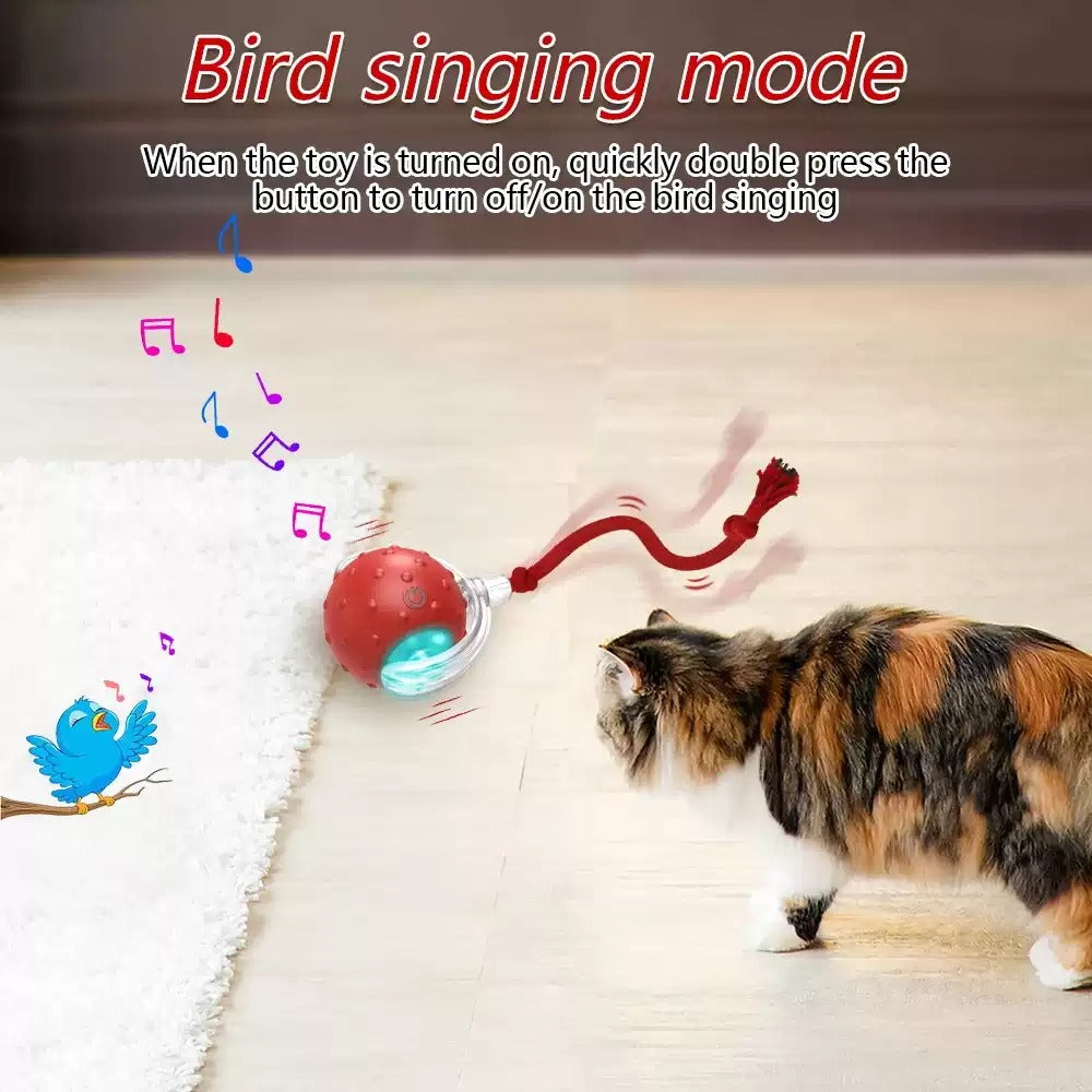 🐱 Palla Giocattolo Interattiva per Gatti – Pallina Automatica Rotolante Anti Noia