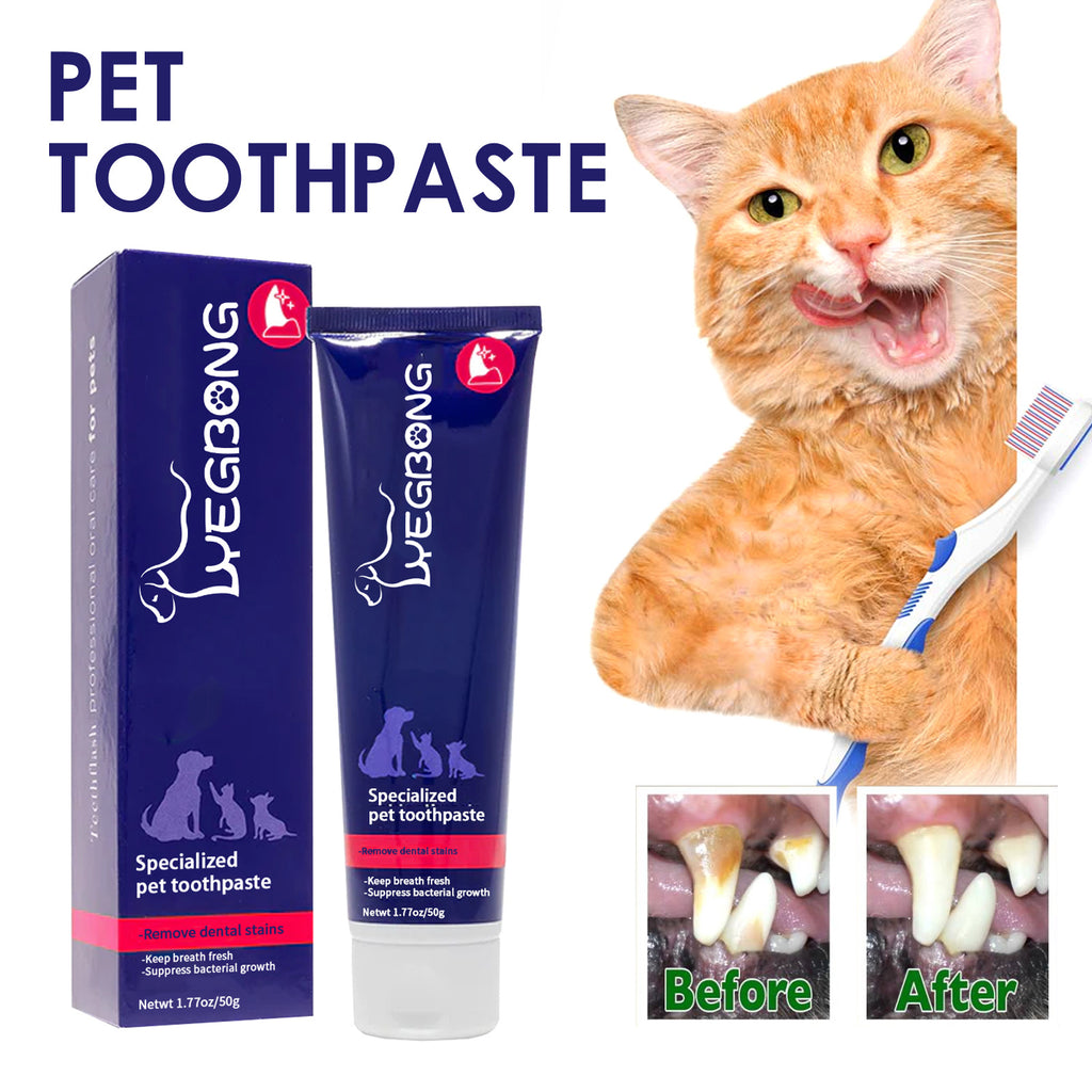 🐶🐱 Dentifricio per cani e gatti – contro alito cattivo e placca