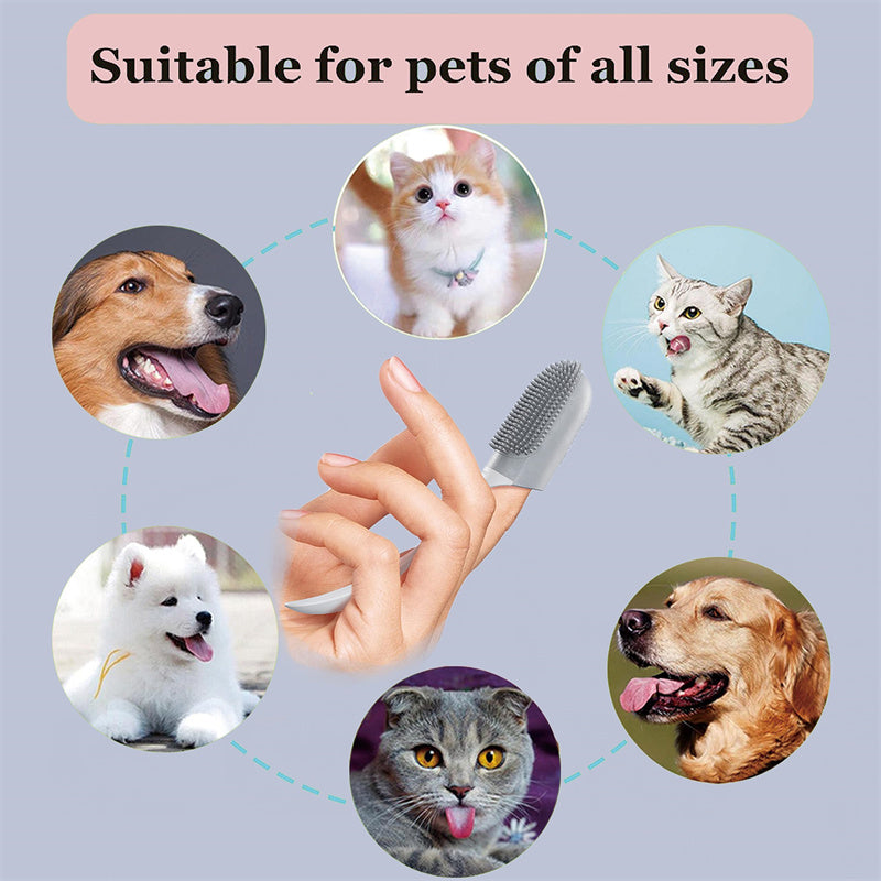 🐶🐱 Spazzolino da dito per cani e gatti – pulizia delicata di denti e gengive
