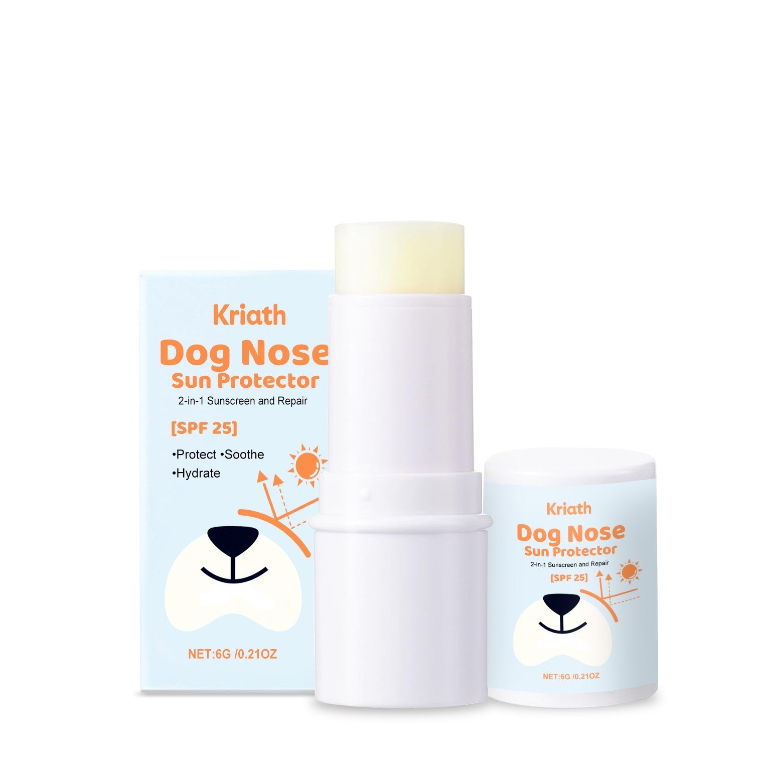 🐶🐱 Stick protettivo solare per naso cane – idratante e anti secchezza