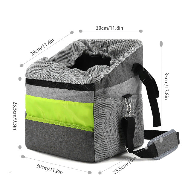 🐶 Borsa per animali da bicicletta – cestino anteriore sicuro e traspirante