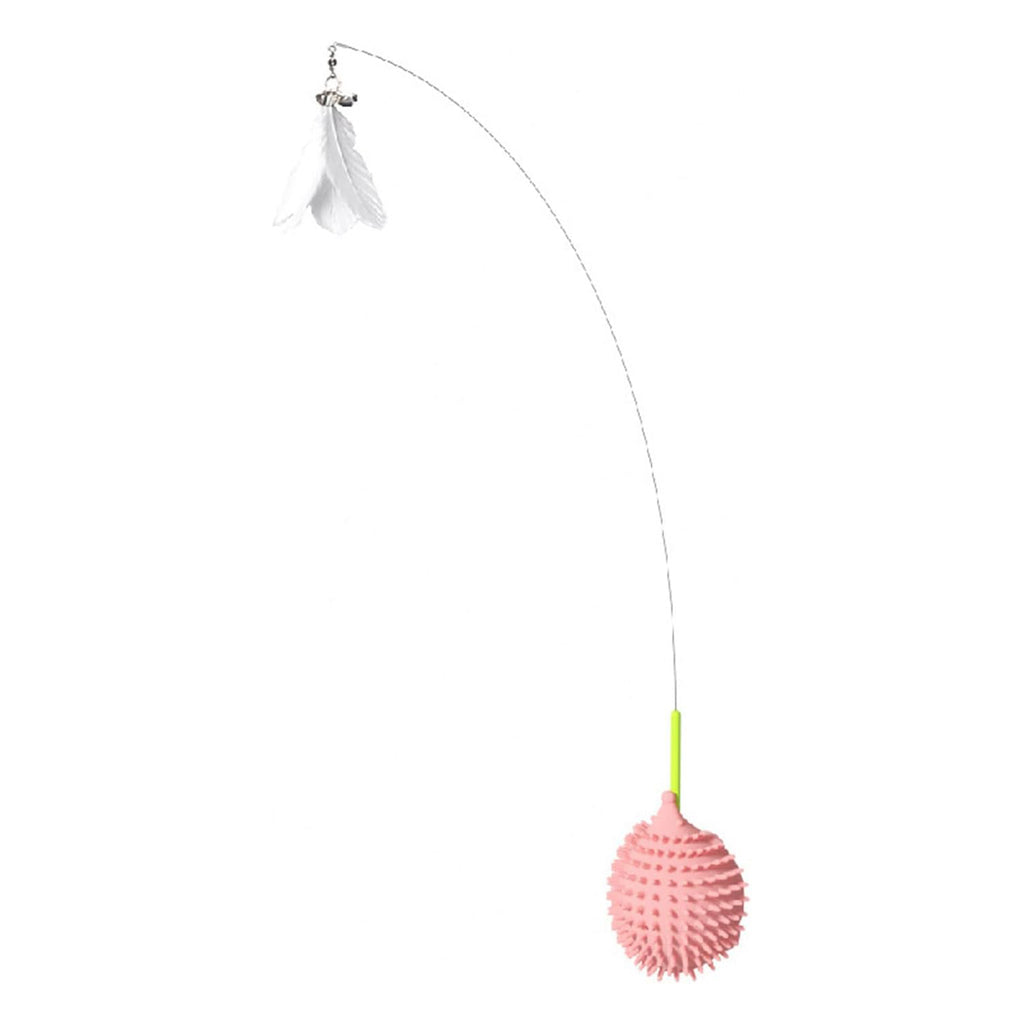 🎣 Gioco interattivo per gatti con asta flessibile e pallina