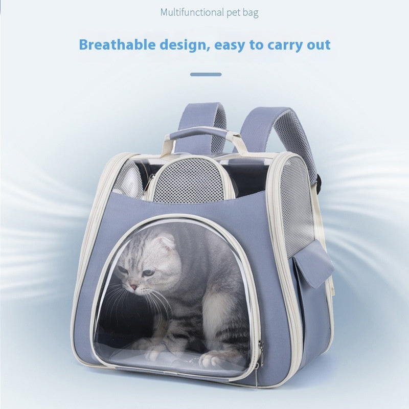 🐶🐱 Borsa pieghevole per animali domestici – trasportino portatile leggero e salvaspazio