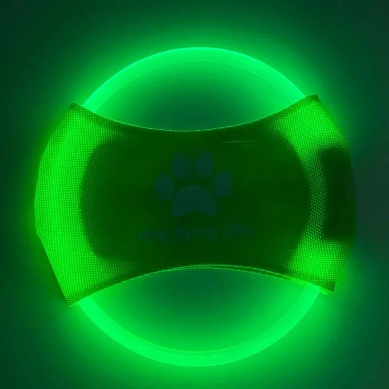 🐶 Disco Volante LED per Cani – Gioco Luminoso per Allenamento Giorno e Notte