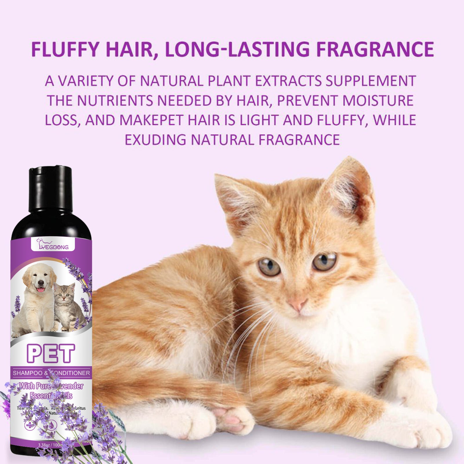 🐶 Shampoo lenitivo per cani e gatti – elimina prurito e cattivi odori