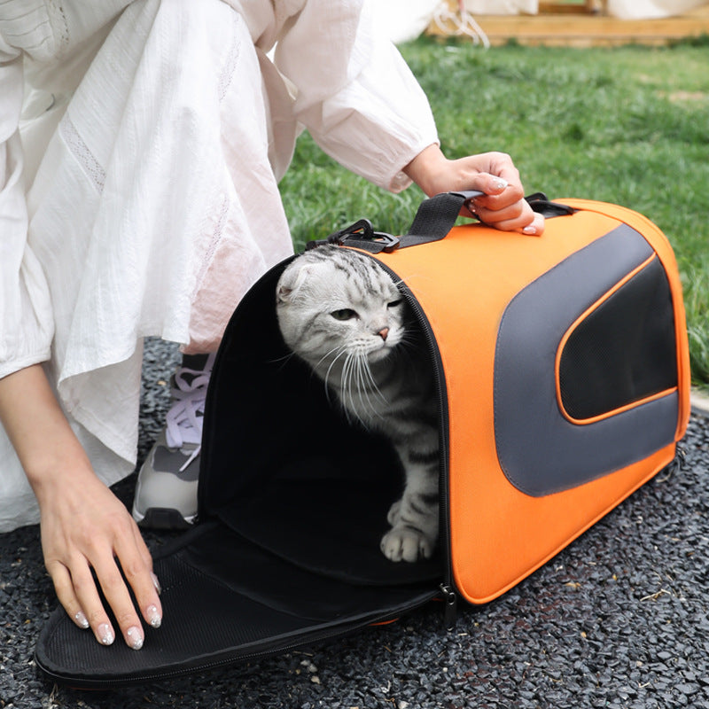 🐶 Borsa Trasportino per Cani e Gatti – Tracolla Comoda e Traspirante