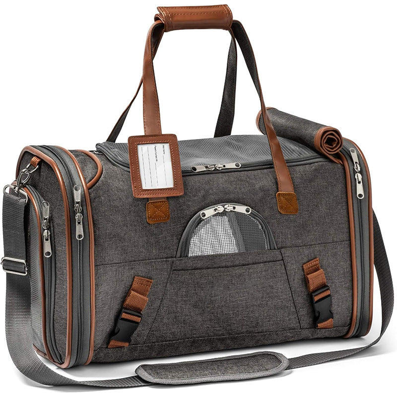 🐶 Borsa trasporto premium per cani e gatti – ideale per viaggi e spostamen