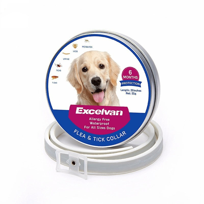 🛡️ Collare antipulci e antizecche impermeabile regolabile per cani