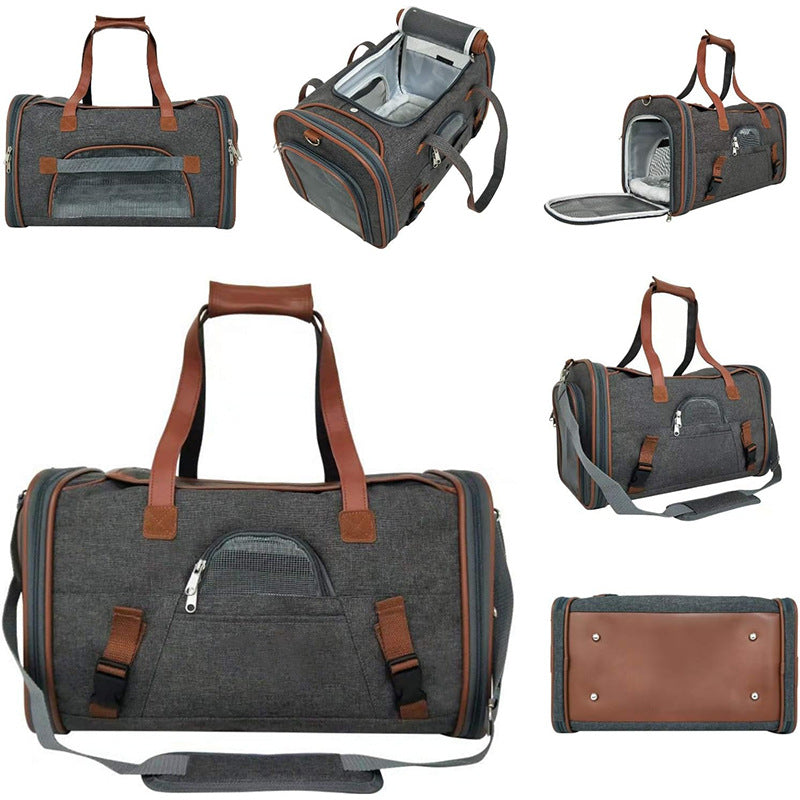 🐶 Borsa trasporto premium per cani e gatti – ideale per viaggi e spostamen