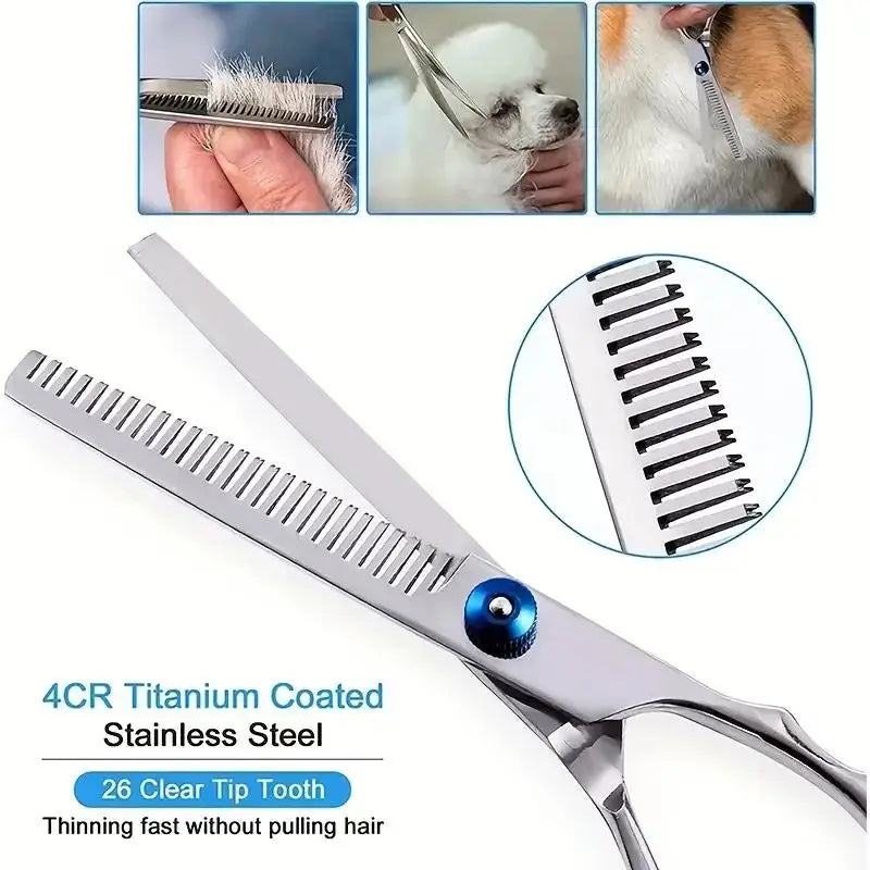 Forbici Professionali per Toelettatura Cani e Gatti ✂️🐶🐱