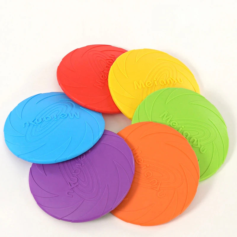 🐶 Disco Volante in Silicone per Cani – Gioco Interattivo Resistente da Addestramento