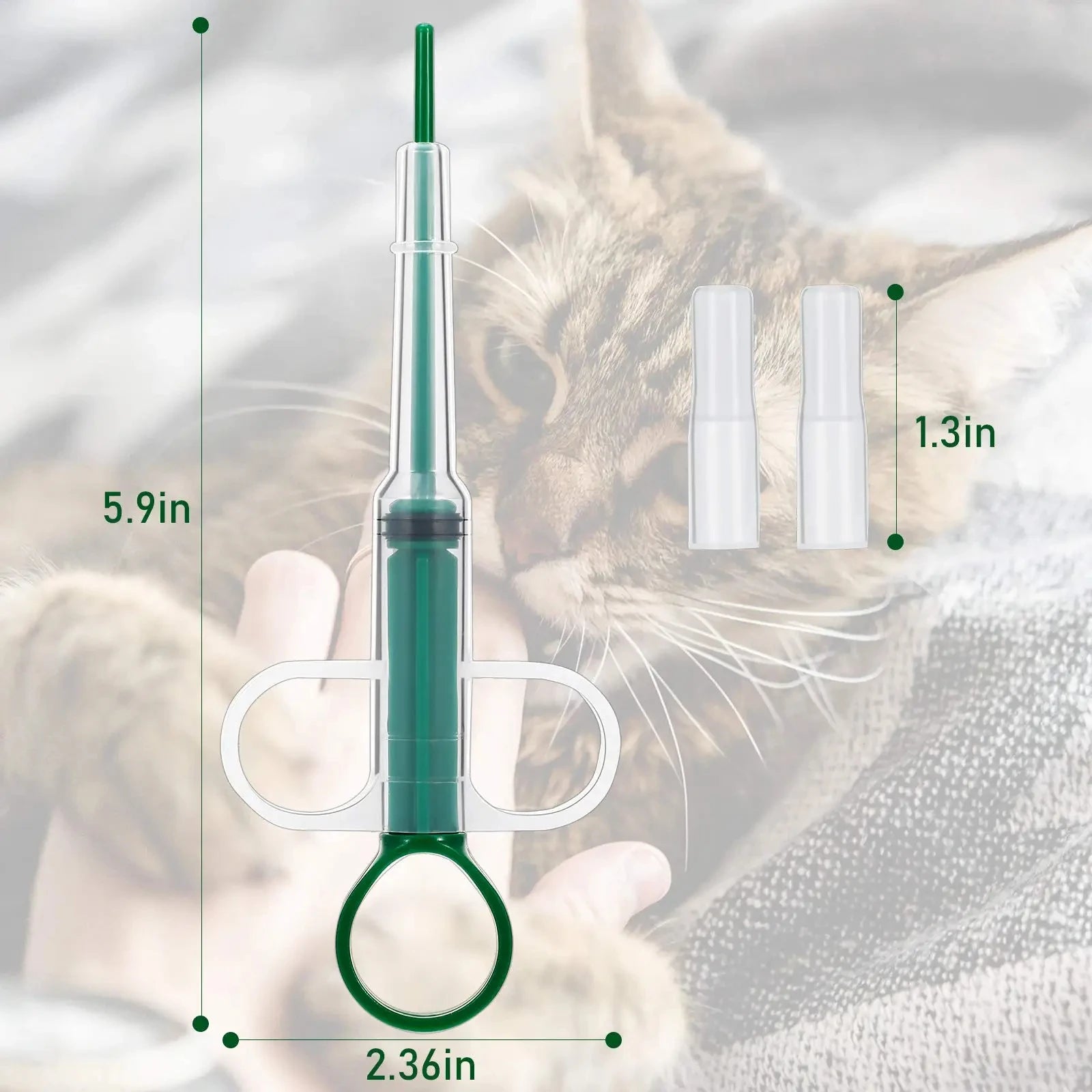 Dispenser per Farmaci per Cani e Gatti – Dosatore per Pillole e Capsule 🐶🐱💊 Somministratore di Pillole per Animali –🐾💊