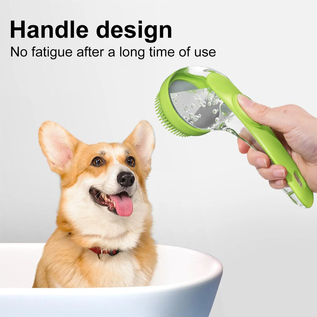 Spazzola Bagno 2 in 1 per Cani con Dispenser Shampoo e Massaggio Delicato 🐶✨