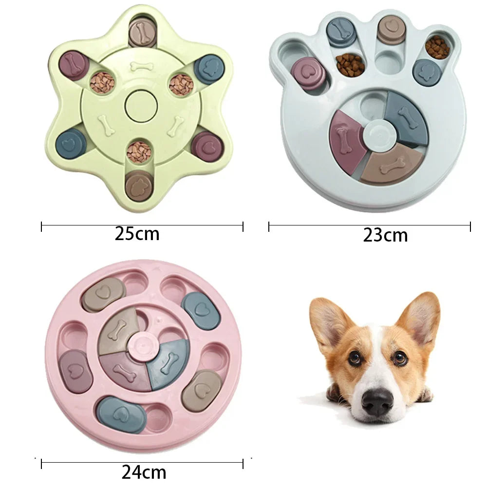 Gioco Interattivo Puzzle per Cani e Gatti – Dispenser Snack e Ciotola Antingozzamento 🐶🐱🧩